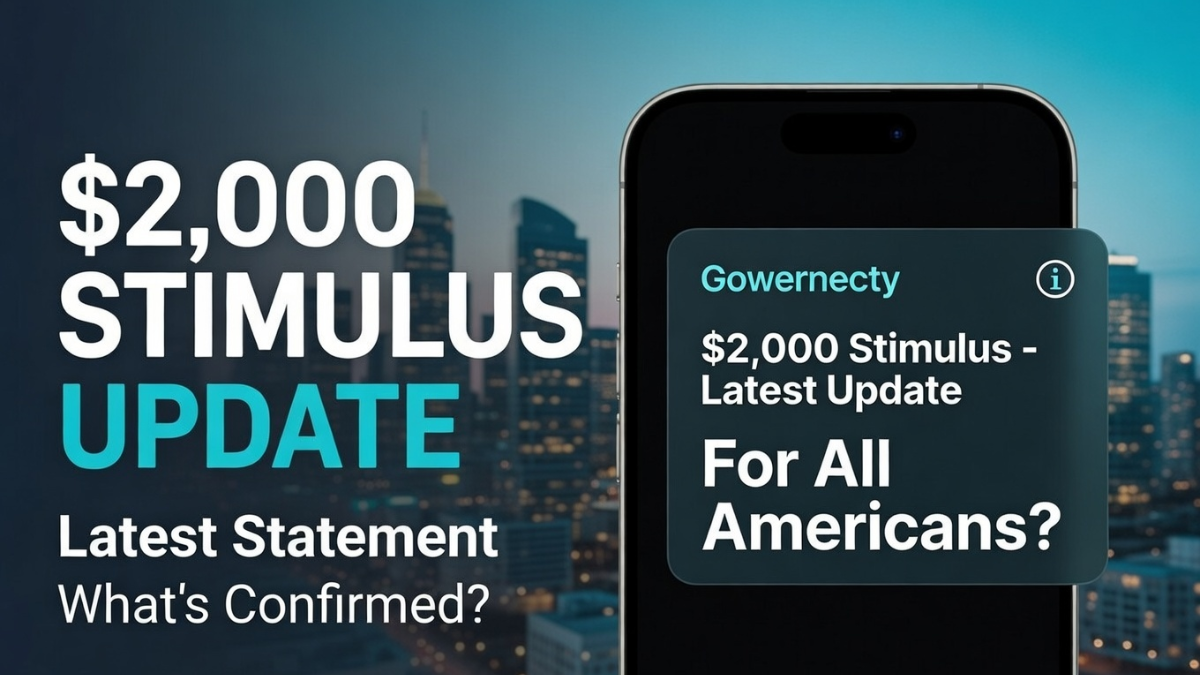 $2000 stimulus check update