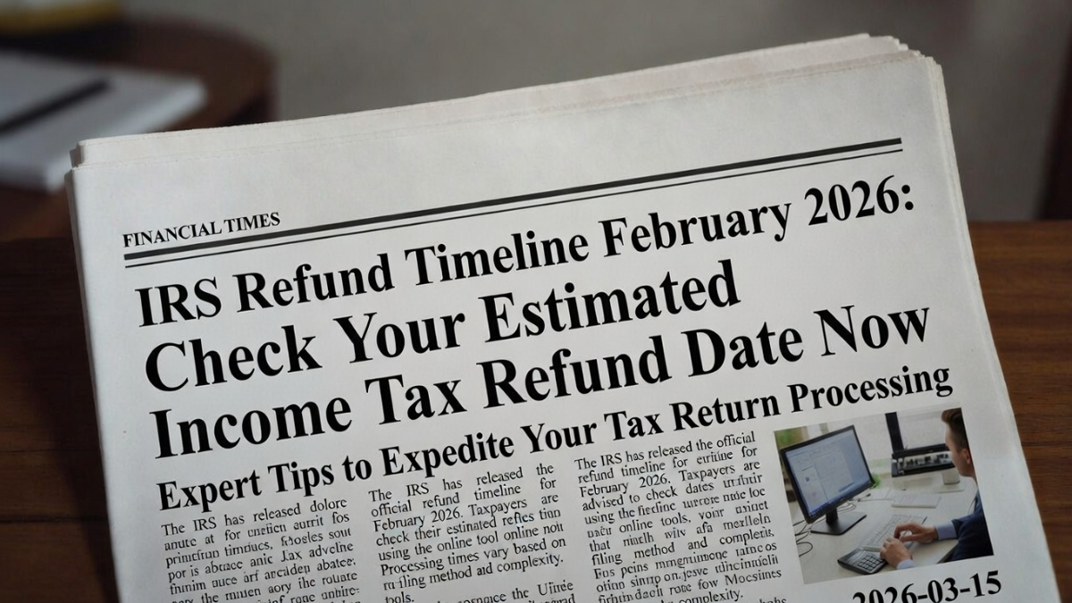 IRS refund timeline February 2026