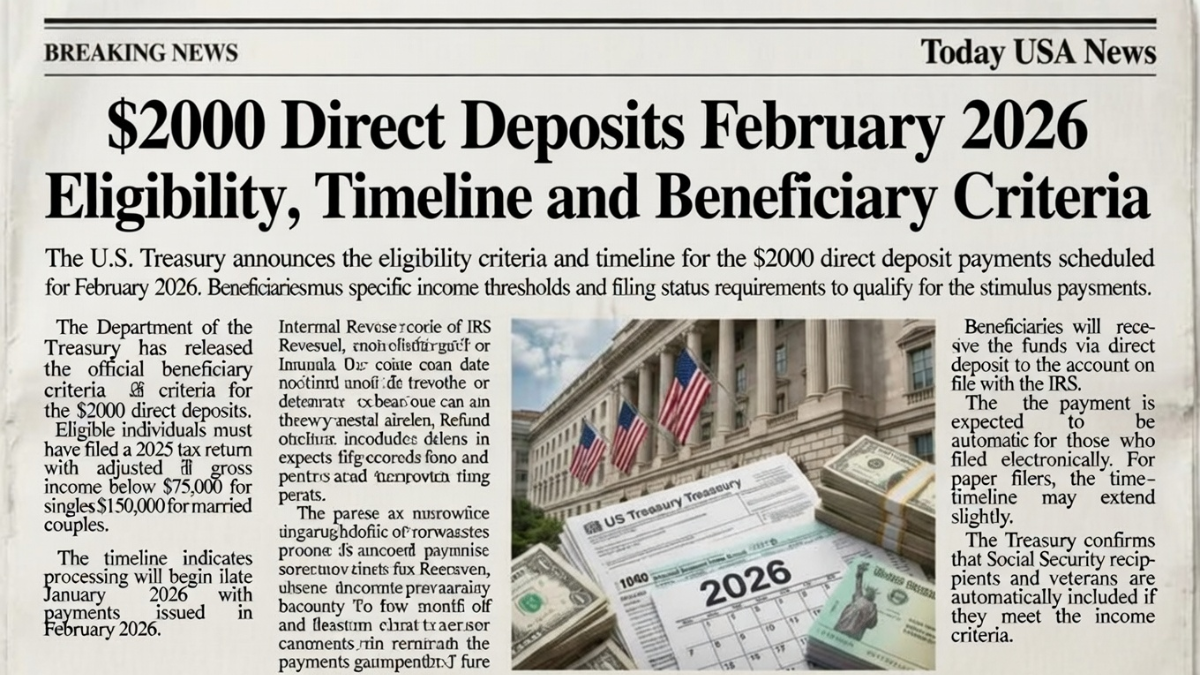 2000 direct deposit February 2026